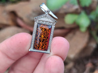 Polished Baltic Amber Earring and Pendant Sets on Sterling Silver - Sold Per Set - From Poland