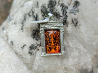 Polished Baltic Amber Earring and Pendant Sets on Sterling Silver - Sold Per Set - From Poland