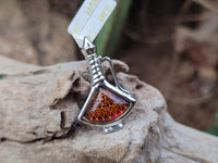 Polished Baltic Amber Earring and Pendant Sets on Sterling Silver - Sold Per Set - From Poland