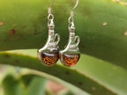 Polished Baltic Amber Earring and Pendant Sets on Sterling Silver - Sold Per Set - From Poland - Toprock Gemstones and Minerals 