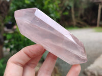Polished Double Terminated Rose Quartz Points x 6 From Ambatondrazaka, Madagascar