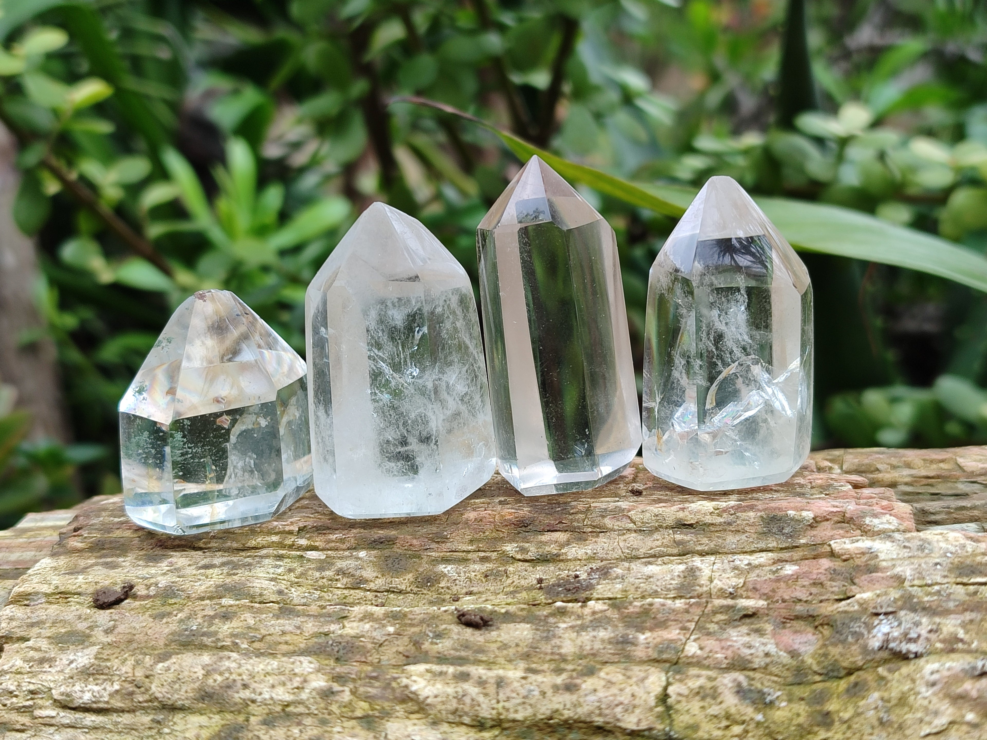 Polished Clear and Smokey Quartz Crystals x 35 From Madagascar - Toprock Gemstones and Minerals 