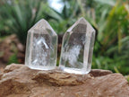 Polished Clear and Smokey Quartz Crystals x 35 From Madagascar - Toprock Gemstones and Minerals 
