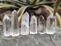 Polished Clear and Smokey Quartz Crystals x 35 From Madagascar - Toprock Gemstones and Minerals 