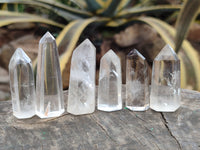 Polished Clear and Smokey Quartz Crystals x 35 From Madagascar