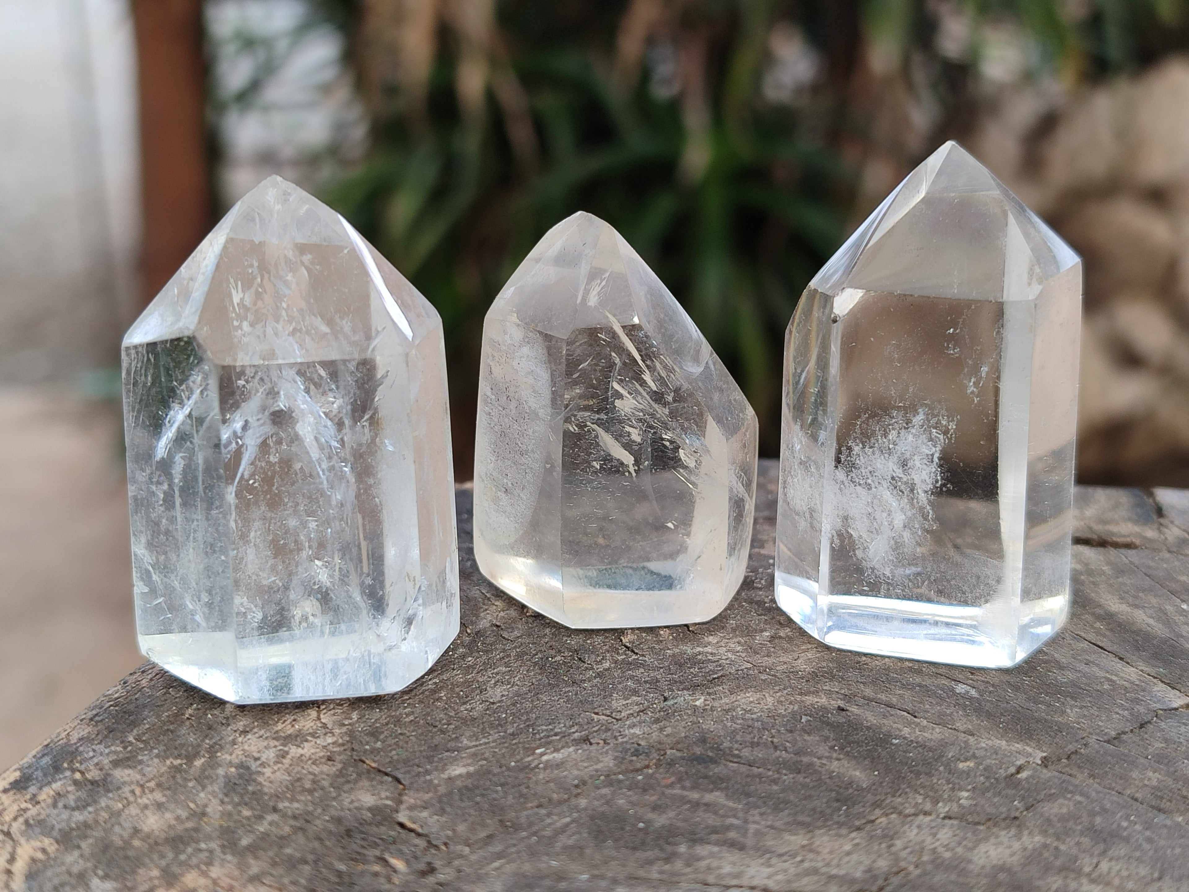 Polished Clear and Smokey Quartz Crystals x 35 From Madagascar - Toprock Gemstones and Minerals 
