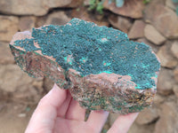 Natural Crystalline Botryoidal Malachite Specimens x 2 From Tenke Fungurume, Congo - Toprock Gemstones and Minerals 