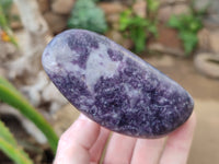 Polished Lepidolite Free Forms x 4 From Zimbabwe