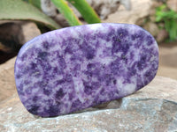 Polished Lepidolite Free Forms x 4 From Zimbabwe
