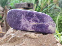 Polished Lepidolite Free Forms x 4 From Zimbabwe
