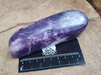 Polished Lepidolite Free Forms x 4 From Zimbabwe