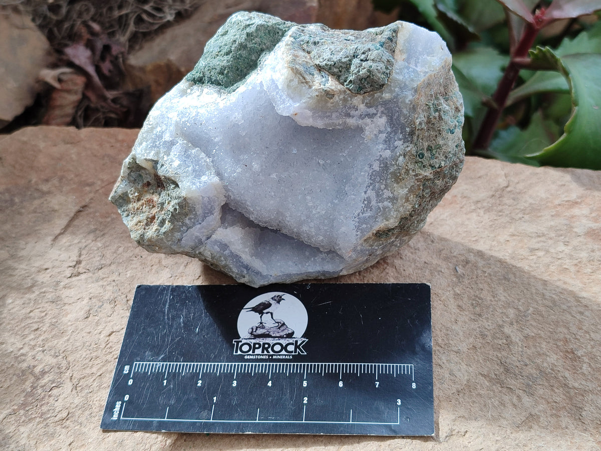 Natural Blue Lace Agate Geode Specimens x 6 From Nsanje, Malawi - Toprock Gemstones and Minerals 