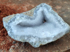 Natural Blue Lace Agate Geode Specimens x 6 From Nsanje, Malawi - Toprock Gemstones and Minerals 