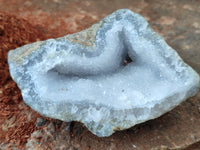 Natural Blue Lace Agate Geode Specimens x 6 From Nsanje, Malawi
