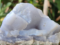 Natural Blue Lace Agate Geode Specimens x 6 From Nsanje, Malawi