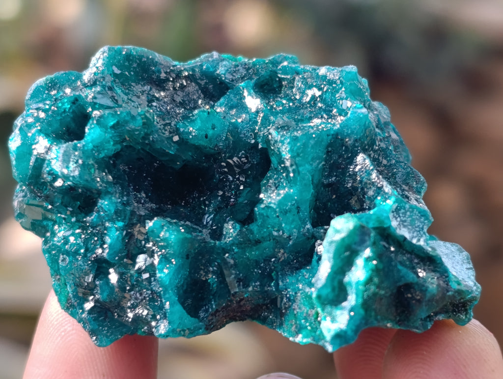 Natural Dioptase with Malachite and Chrysocolla On Dolomite Specimens x 6 From Likasi, Congo - Toprock Gemstones and Minerals 