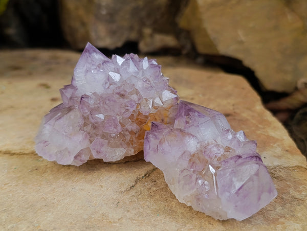 Natural Dark Purple Amethyst Spirit Quartz Clusters x 12 From Boekenhouthoek, South Africa - Toprock Gemstones and Minerals 
