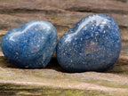 Polished Lazulite Hearts x 35 From Madagascar - Toprock Gemstones and Minerals 