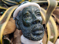 Hand Made African Male Bust Stone Sculpture x 1 From Zimbabwe