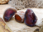 Polished On One Side Red Sashe River Agate Nodules x 24 From Zimbabwe - Toprock Gemstones and Minerals 