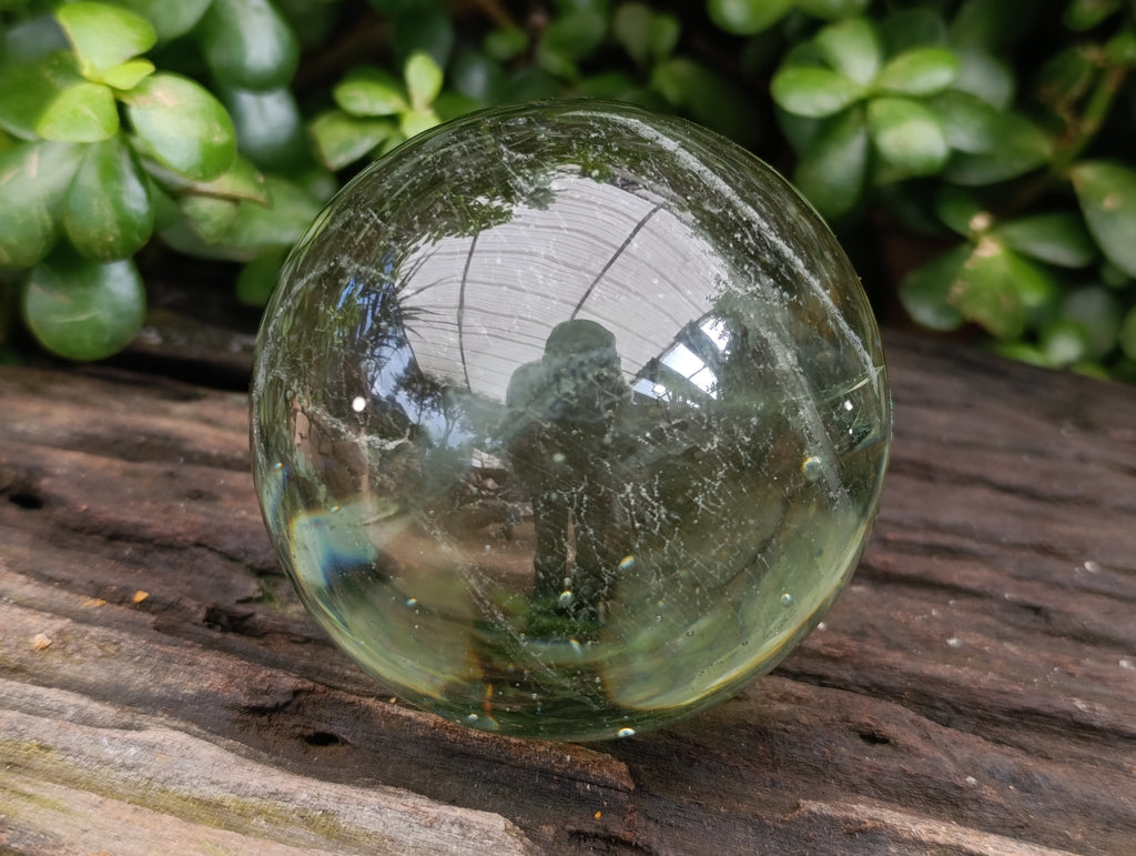 Polished Green Silica Crystal Ball x 1 From South Africa - Toprock Gemstones and Minerals 