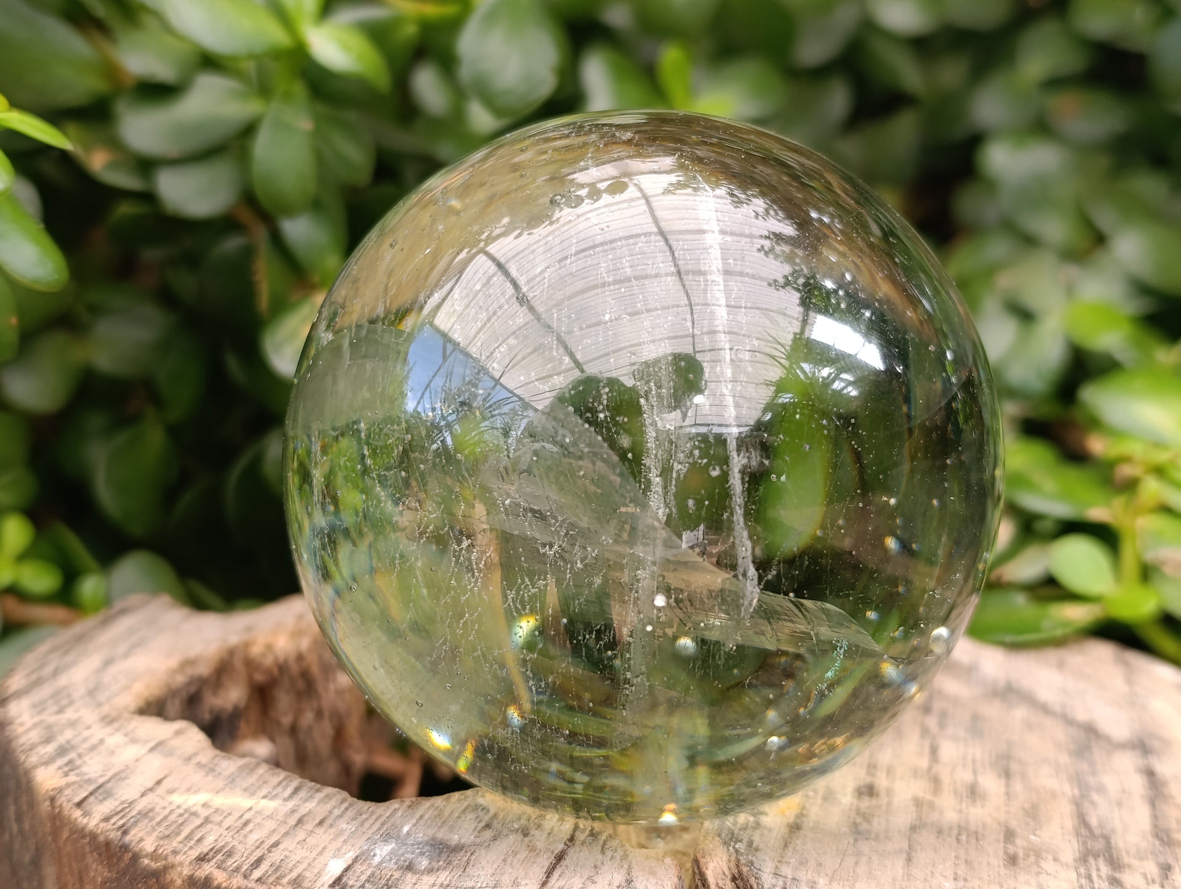 Polished Green Silica Crystal Ball x 1 From South Africa - Toprock Gemstones and Minerals 