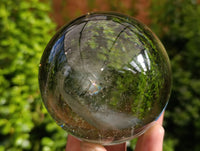 Polished Green Silica Crystal Ball x 1 From South Africa