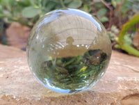 Polished Green Silica Crystal Ball x 1 From South Africa