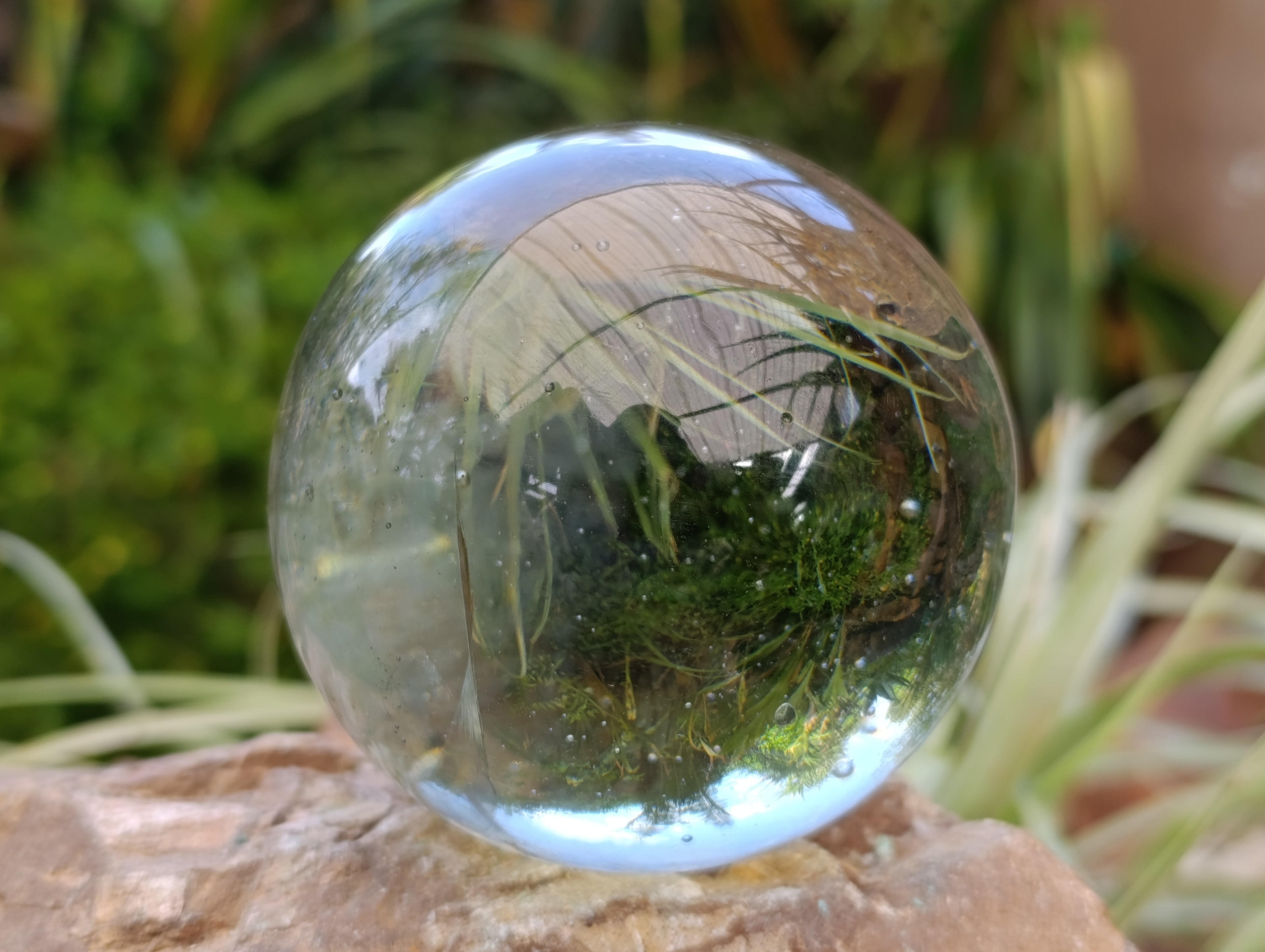 Polished Green Silica Crystal Ball x 1 From South Africa - Toprock Gemstones and Minerals 