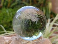 Polished Green Silica Crystal Ball x 1 From South Africa
