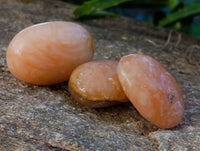 Polished Orange Twist Calcite Palm Stones x 24 From Maevantanana, Madagascar - Toprock Gemstones and Minerals 