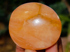 Polished Orange Twist Calcite Palm Stones x 24 From Maevantanana, Madagascar - Toprock Gemstones and Minerals 