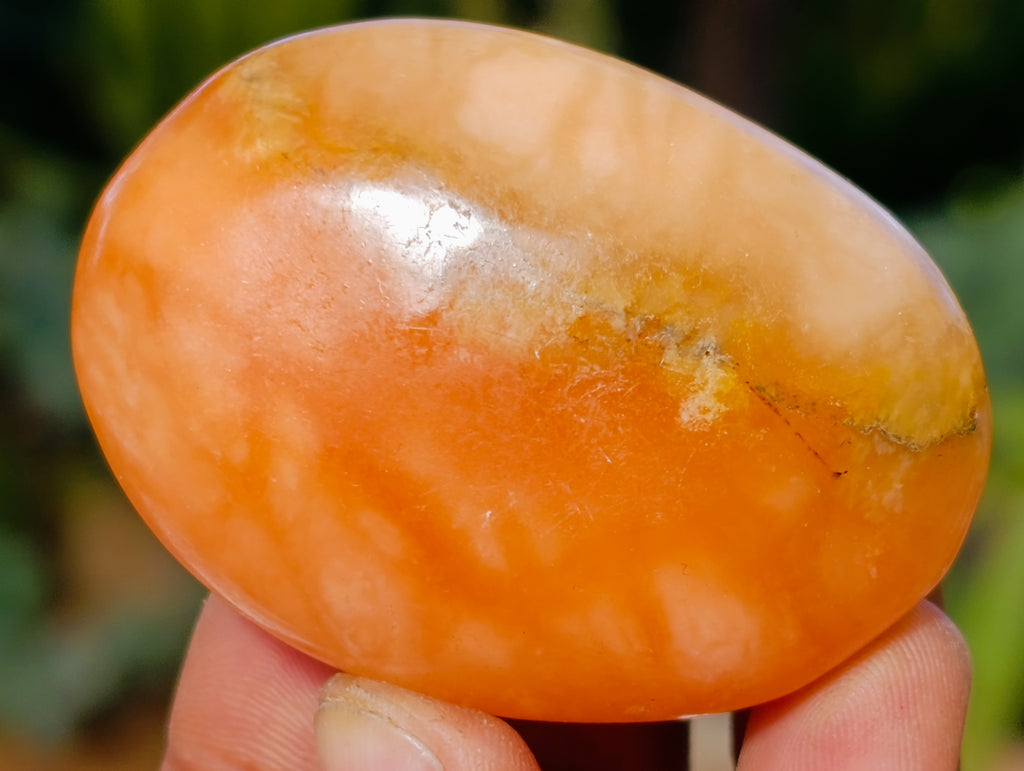 Polished Orange Twist Calcite Palm Stones x 24 From Maevantanana, Madagascar - Toprock Gemstones and Minerals 