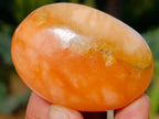 Polished Orange Twist Calcite Palm Stones x 24 From Maevantanana, Madagascar - Toprock Gemstones and Minerals 
