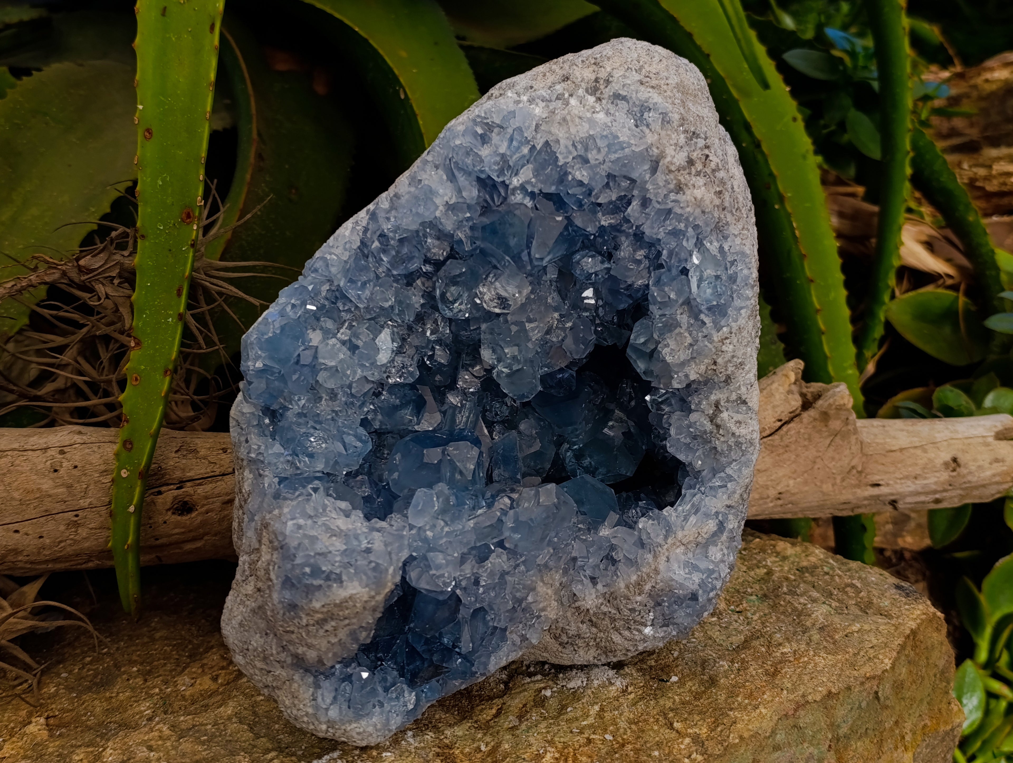 Natural Large Celestite Geode Specimen x 1 From Sakoany, Madagascar - Toprock Gemstones and Minerals 