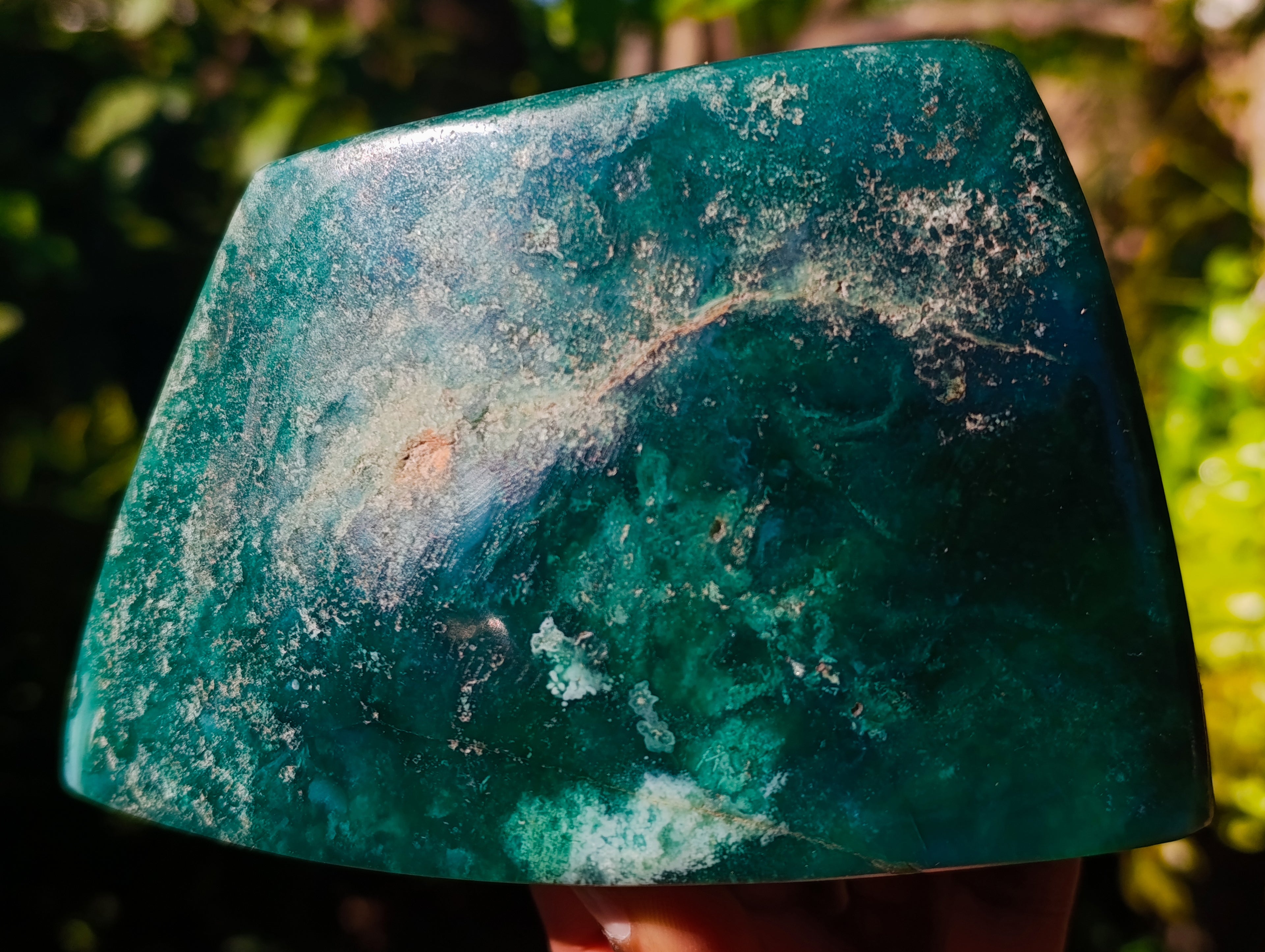 Polished Emerald Mtorolite Free Forms x 2 From Mutorashanga, Zimbabwe - Toprock Gemstones and Minerals 
