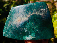 Polished Emerald Mtorolite Free Forms x 2 From Mutorashanga, Zimbabwe - Toprock Gemstones and Minerals 
