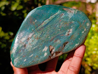Polished Emerald Mtorolite Free Forms x 2 From Mutorashanga, Zimbabwe - Toprock Gemstones and Minerals 