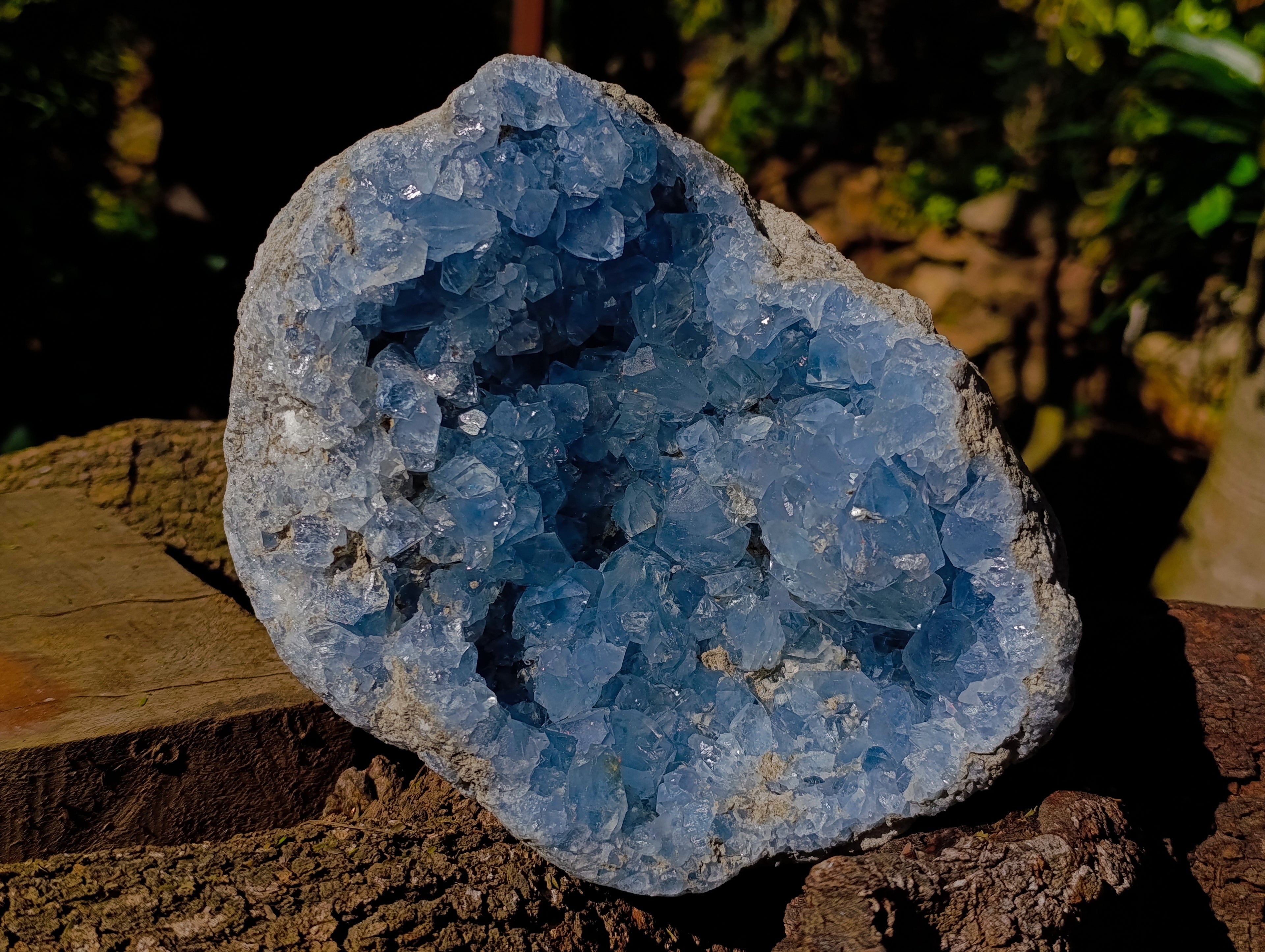Natural Large Celestite Geode Specimen x 1 From Sakoany, Madagascar - Toprock Gemstones and Minerals 