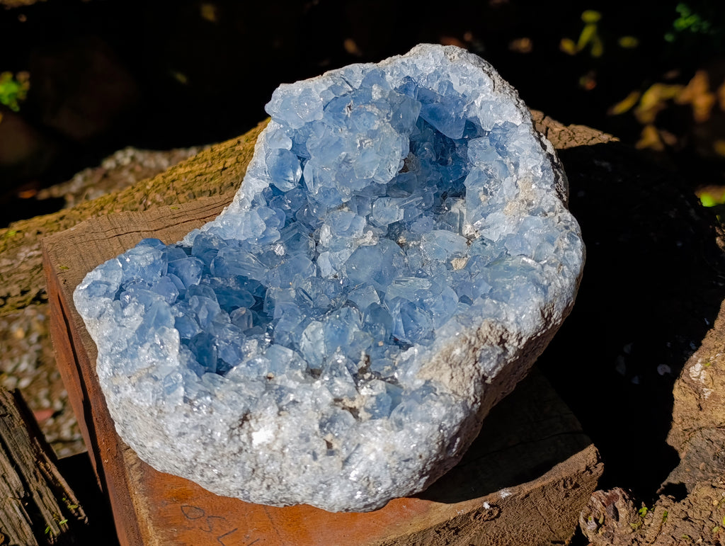 Natural Large Celestite Geode Specimen x 1 From Sakoany, Madagascar - Toprock Gemstones and Minerals 