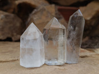 Polished Clear Quartz Crystals x 20 From Madagascar