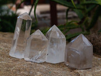 Polished Clear Quartz Crystals x 20 From Madagascar