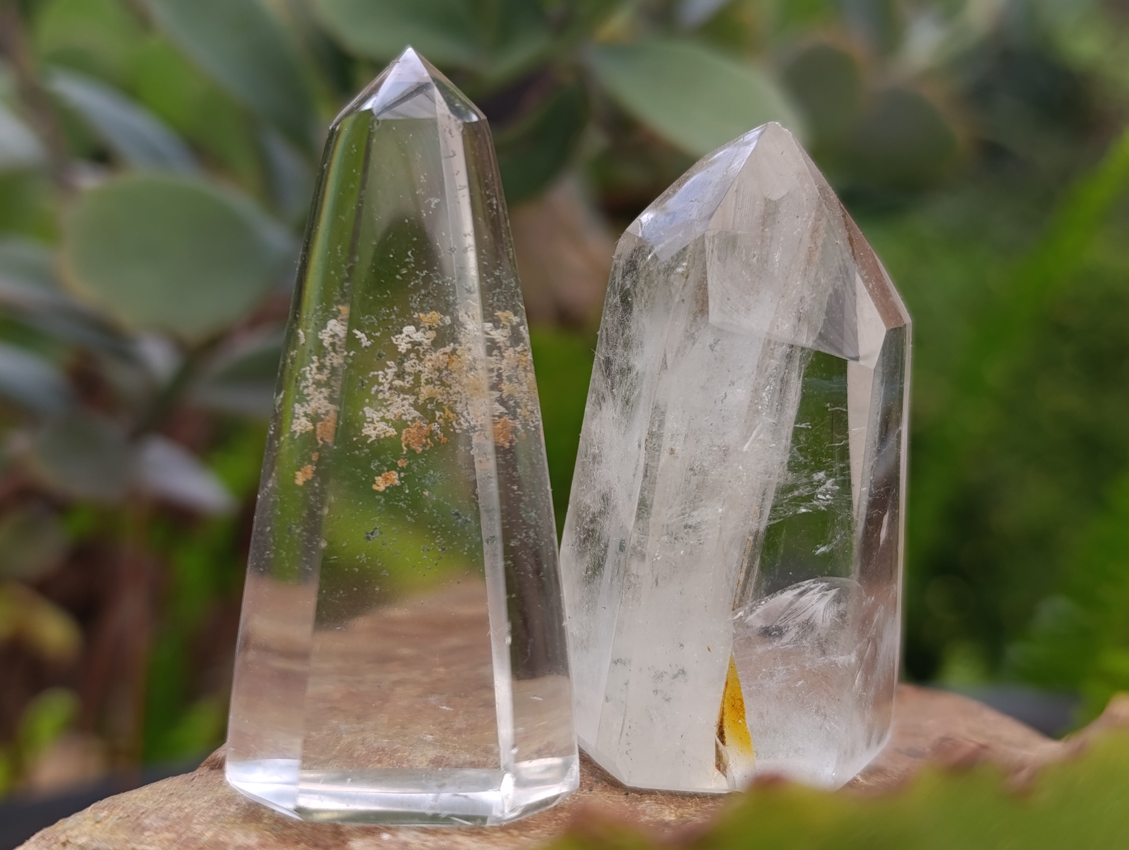 Polished Clear Quartz Crystals x 20 From Madagascar - Toprock Gemstones and Minerals 