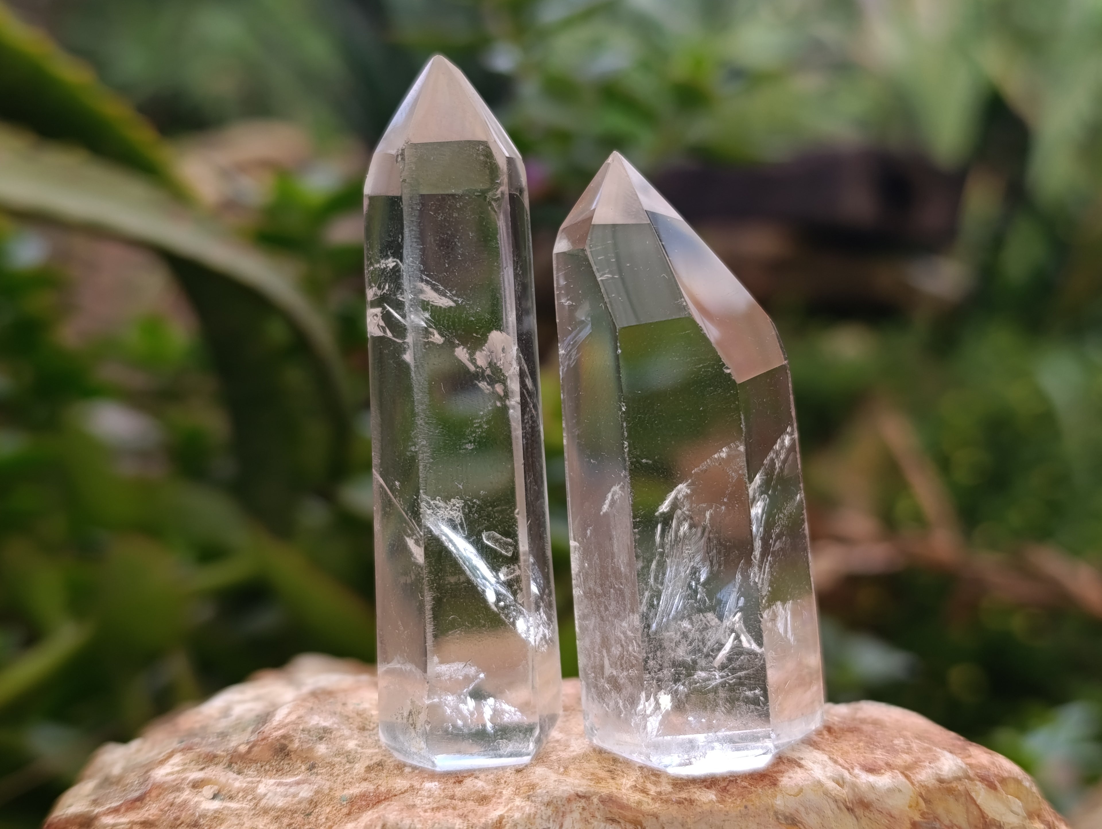 Polished Clear Quartz Crystals x 20 From Madagascar - Toprock Gemstones and Minerals 