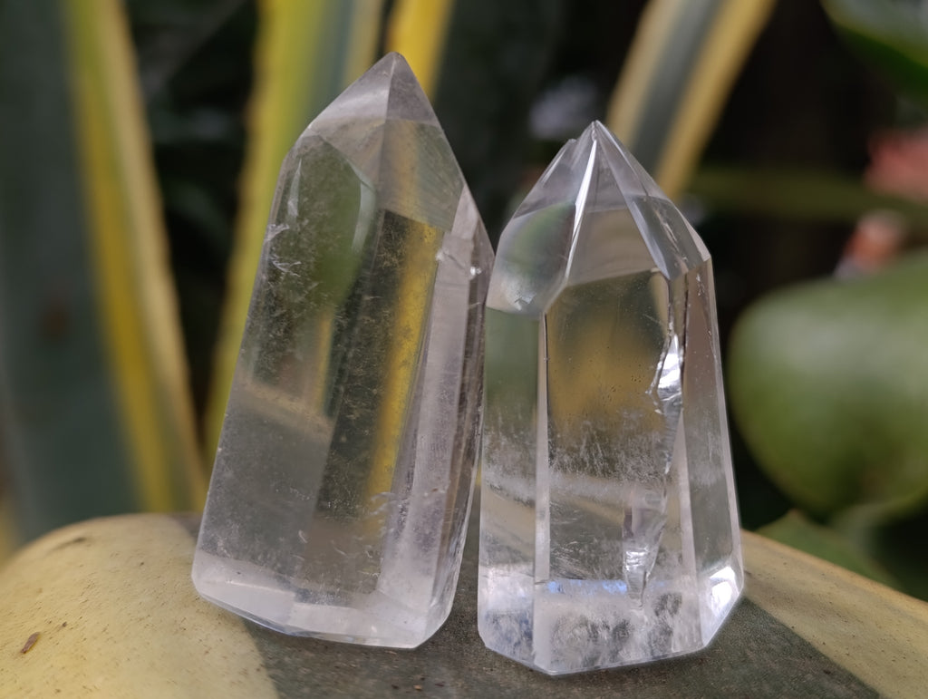 Polished Clear Quartz Crystals x 20 From Madagascar - Toprock Gemstones and Minerals 
