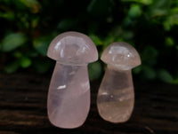 Polished Small Gemmy Rose Quartz Mushrooms x 20 From Ambatondrazaka, Madagascar