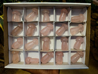 Polished Small Gemmy Rose Quartz Mushrooms x 20 From Ambatondrazaka, Madagascar