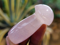Polished Small Gemmy Rose Quartz Mushrooms x 20 From Ambatondrazaka, Madagascar