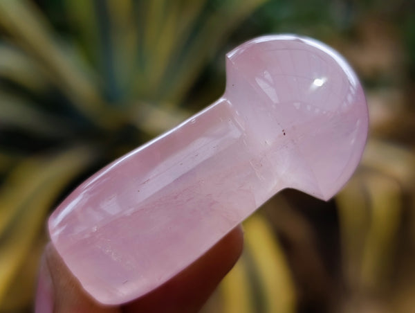 Polished Small Gemmy Rose Quartz Mushrooms x 20 From Ambatondrazaka, Madagascar