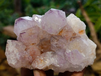 Natural Amethyst Spirit Quartz Clusters x 4 From Boekenhouthoek, South Africa